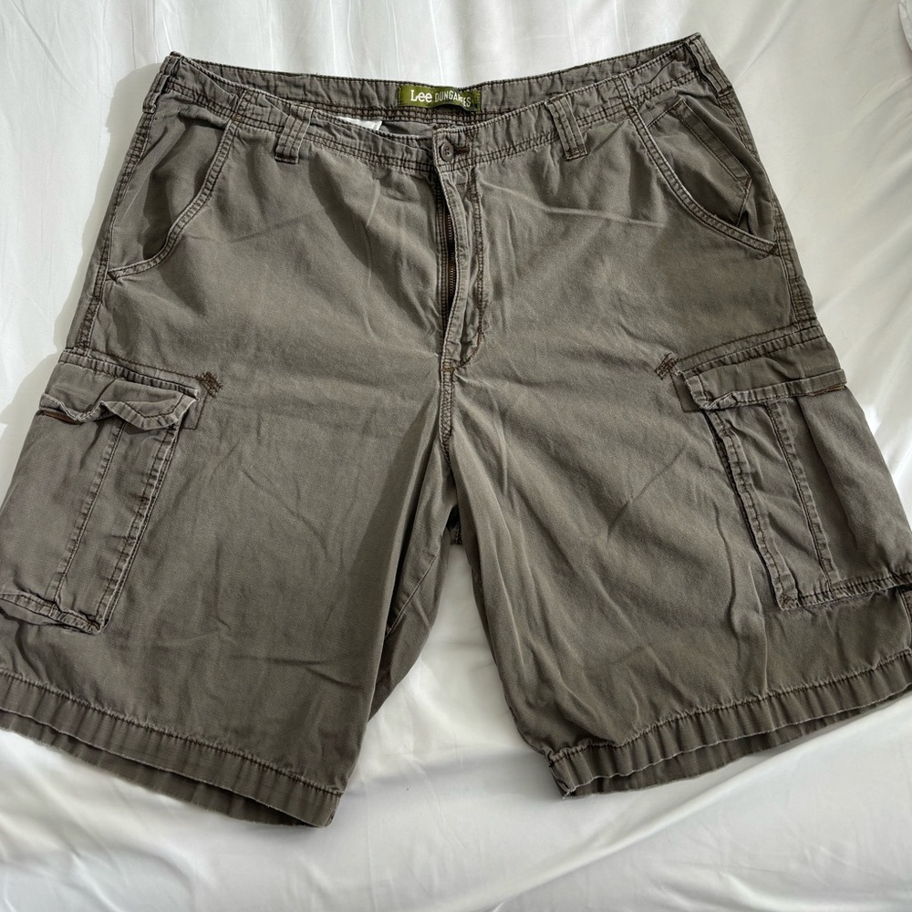 Lee Dungarees Grey Cargo Shorts
